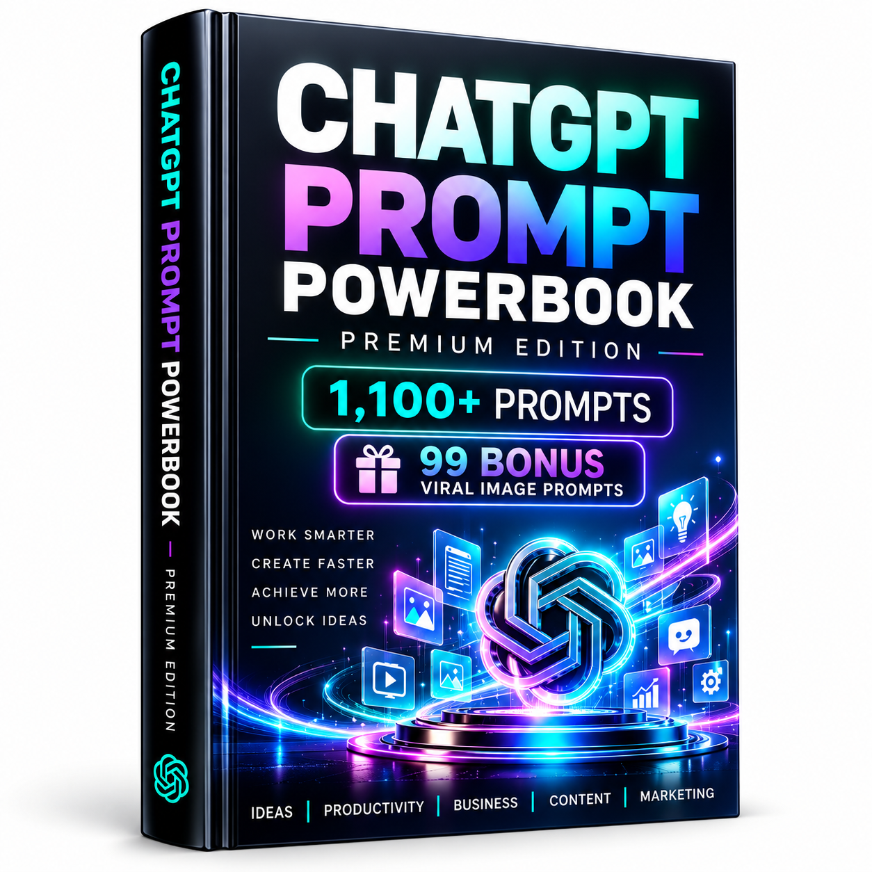 ChatGPT Prompt Powerbook Premium Edition book mockup